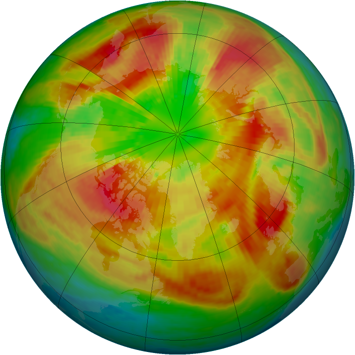 Arctic ozone map for 16 March 2002